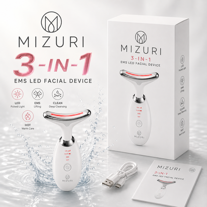 MIZURI 3-in-1 EMS LED Facial Device